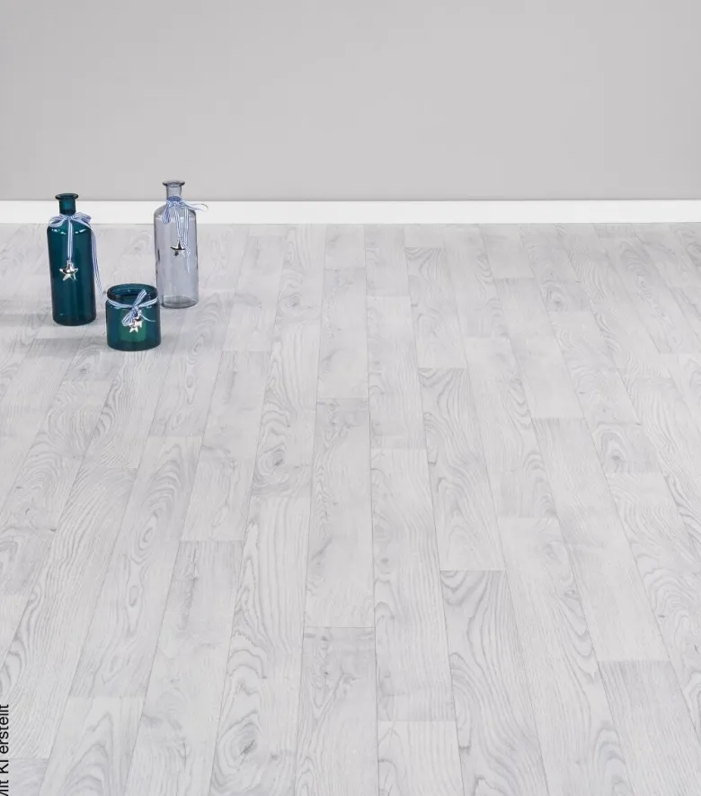Vinylboden Novo weiß Eiche B: ca. 300 cm pro m²