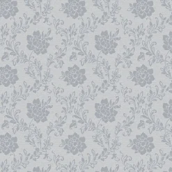 Vinyltapete Blumenranke grau dunkelgrau B/L: ca. 53x1005 cm