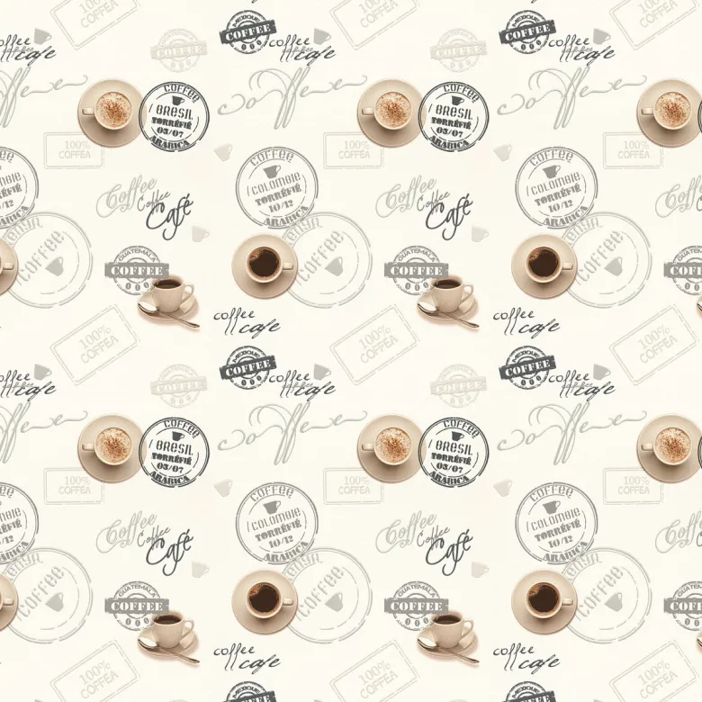 Vinyltapete Coffee beige B/L: ca. 53x1005 cm