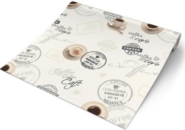 Vinyltapete Coffee beige B/L: ca. 53x1005 cm
