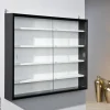 Vitrine Collecty schwarz weiß Holzwerkstoff B/H/T: ca. 80x60x10 cm