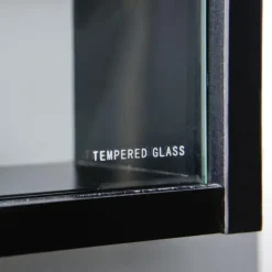 Vitrine Collecty schwarz weiß Holzwerkstoff B/H/T: ca. 80x60x10 cm