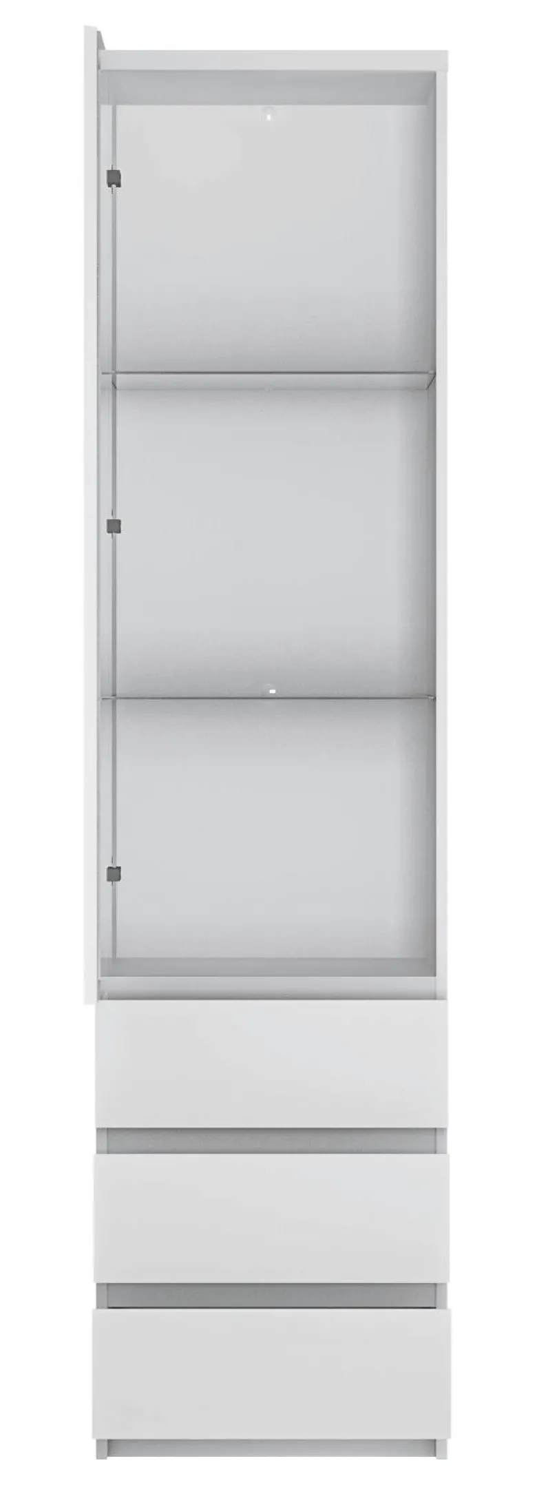 Vitrine Fribo Alpinweiß Spanplatte B/H/T: ca. 50x200x40 cm