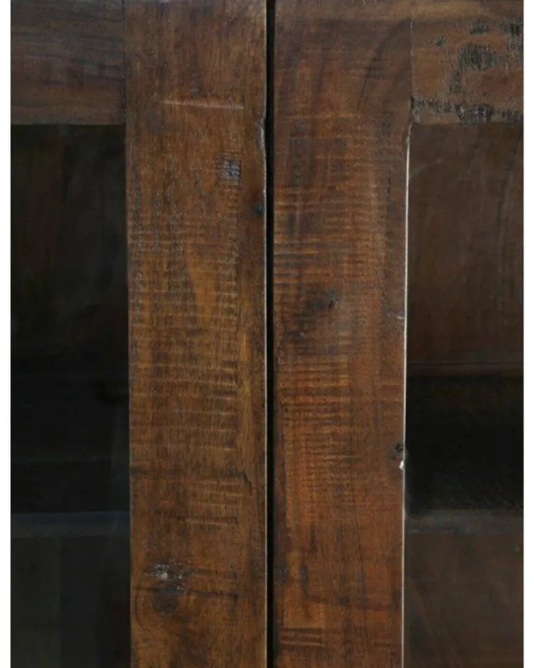 Vitrine Genua Akazie dunkel B/H/T: ca. 100x175x40 cm