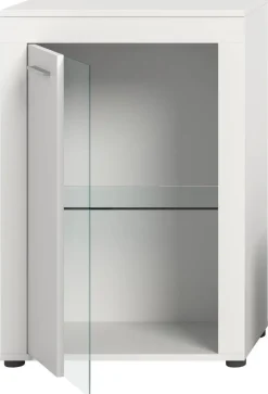 Vitrine Jam weiß B/H/T: ca. 86x60x35 cm
