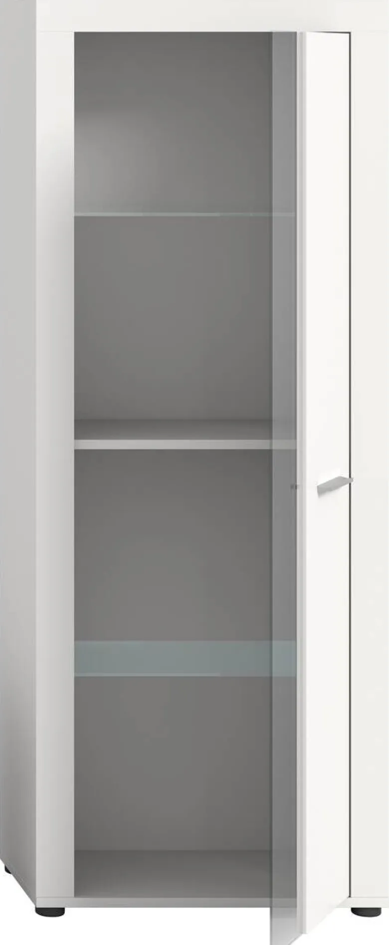 Vitrine Jam weiß B/H/T: ca. 60x159x35 cm