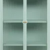Vitrine Milton mint B/H/T: ca. 80x160x40 cm