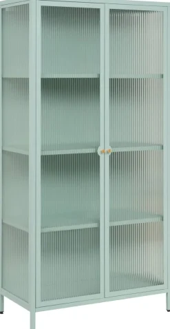 Vitrine Milton mint B/H/T: ca. 80x160x40 cm