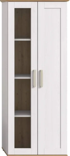 Vitrinenschrank VERONA Lärche Nachbildung Eiche Nachbildung B/H/T: ca. 64x161x37 cm