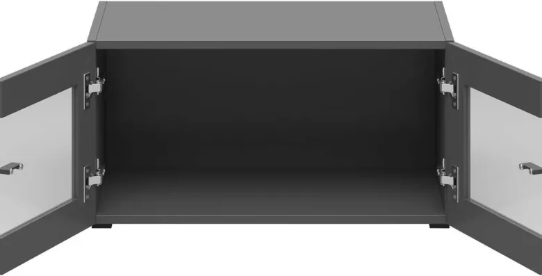 Vitrine System 64 anthrazit matt B/H/T: ca. 64x32x35 cm