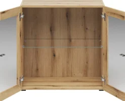 Vitrine System 64 Eiche Evoke Oak Nachbildung B/H/T: ca. 64x64x35 cm