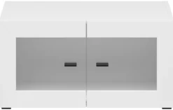 Vitrine System 64 weiß B/H/T: ca. 64x32x35 cm