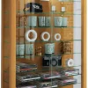 Vitrine Vitrosa Mini buche Nachbildung Holzwerkstoff Glas B/H/T: ca. 59x90x18 cm