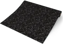 Vliestapete Abstrakt schwarz silber B/L: ca. 53x1005 cm