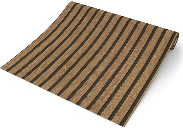 Vliestapete Akustikpaneel braun B/L: ca. 53x1005 cm