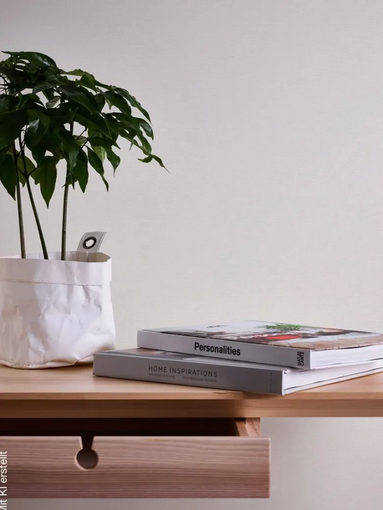 Vliestapete Attractive Uni creme B/L: ca. 53x1005 cm