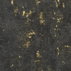 Vliestapete Betonoptik schwarz gold B/L: ca. 53x1005 cm