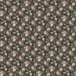 Vliestapete Floral schwarz beige B/L: ca. 53x1005 cm