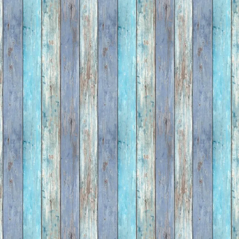 Vliestapete Holzoptik blau B/L: ca. 53x1005 cm