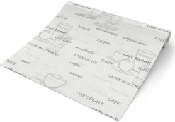 Vliestapete Kaffee weiß silber B/L: ca. 53x1005 cm