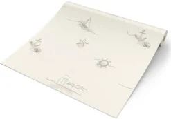 Vliestapete Maritim beige B/L: ca. 53x1005 cm