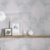 Vliestapete Ornament grau rosa B/L: ca. 53x1005 cm
