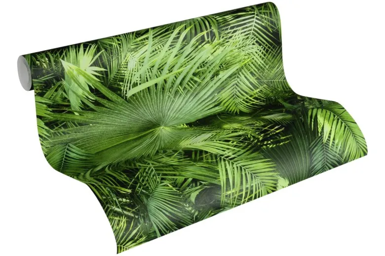 Vliestapete Palmen grün B/L: ca. 53x1005 cm