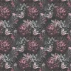 Vliestapete Rosen schwarz rosa grau B/L: ca. 53x1005 cm