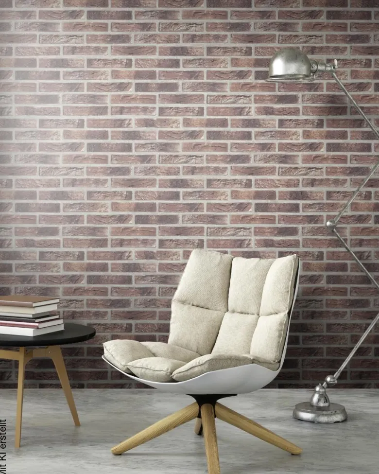 Vliestapete Steinoptik braun B/L: ca. 53x1005 cm