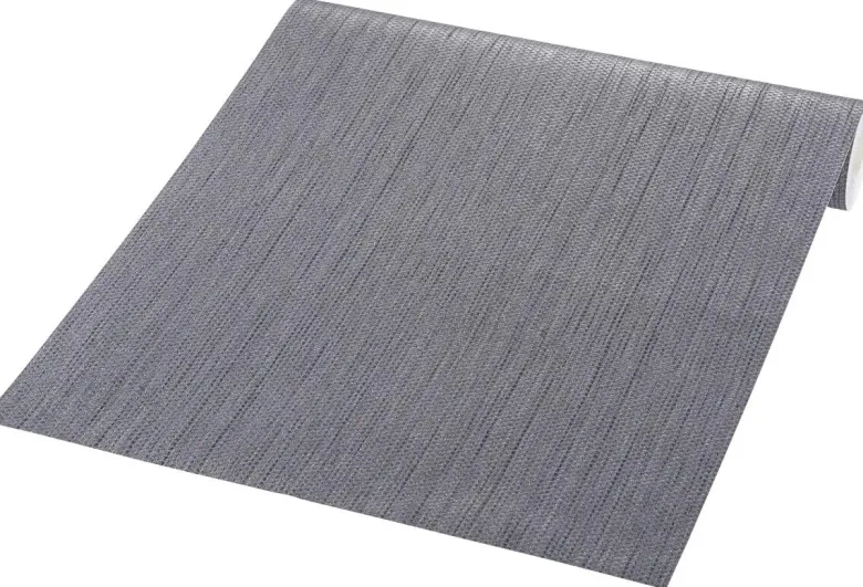 Vliestapete Textiloptik dunkelgrau B/L: ca. 53x1005 cm