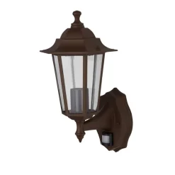 Wandaußenleuchte braun klar B/H/T: ca. 17x37x22,5 cm