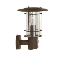 Wandaußenleuchte klar braun B/H/T: ca. 18x32x22 cm