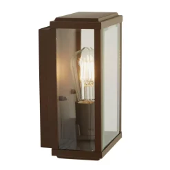 Wandaußenleuchte klar braun B/H/T: ca. 16x25x11 cm