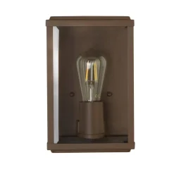 Wandaußenleuchte klar braun B/H/T: ca. 16x25x11 cm