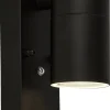 Wandaußenleuchte klar schwarz B/H/T: ca. 7x15x10 cm