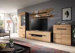 Wandboard Canu basaltgrau Nachbildung Artisan Oak Nachbildung B/H/T: ca. 67x184x19 cm