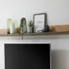 Wandboard City Eiche Wotan Nachbildung anthrazit B/H/T: ca. 170x15x20 cm