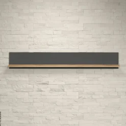 Wandboard Esteban anthrazit Eiche Evoke Coast Nachbildung B/H/T: ca. 167x25x17 cm