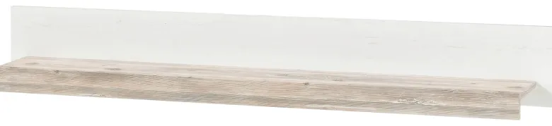 Wandboard Florenz weiß Pinie Optik Holzwerkstoff B/H/T: ca. 150x20x20 cm
