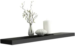 Wandboard Shelvy 80 schwarz B/H/T: ca. 80x4x24 cm
