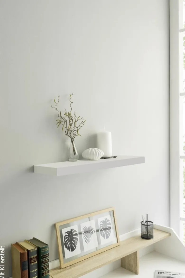 Wandboard Shelvy 60 weiß B/H/T: ca. 60x4x24 cm