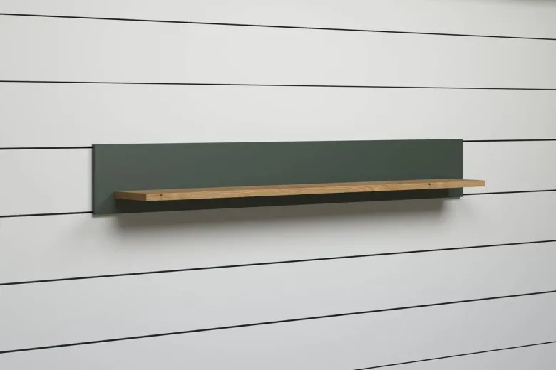 Wandboard Stanton tannengrün Eiche Evoke Coast Nachbildung B/H/T: ca. 156x22x22 cm