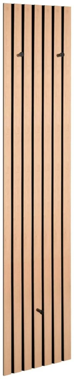 Wandgarderobe Grace Eiche Artisan Nachbildung schwarz B/H/T: ca. 25x160x7 cm