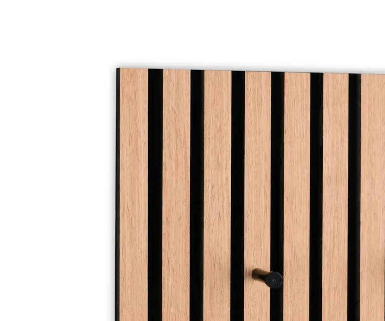 Wandgarderobe Grace Eiche schwarz B/H/T: ca. 60x30x7 cm