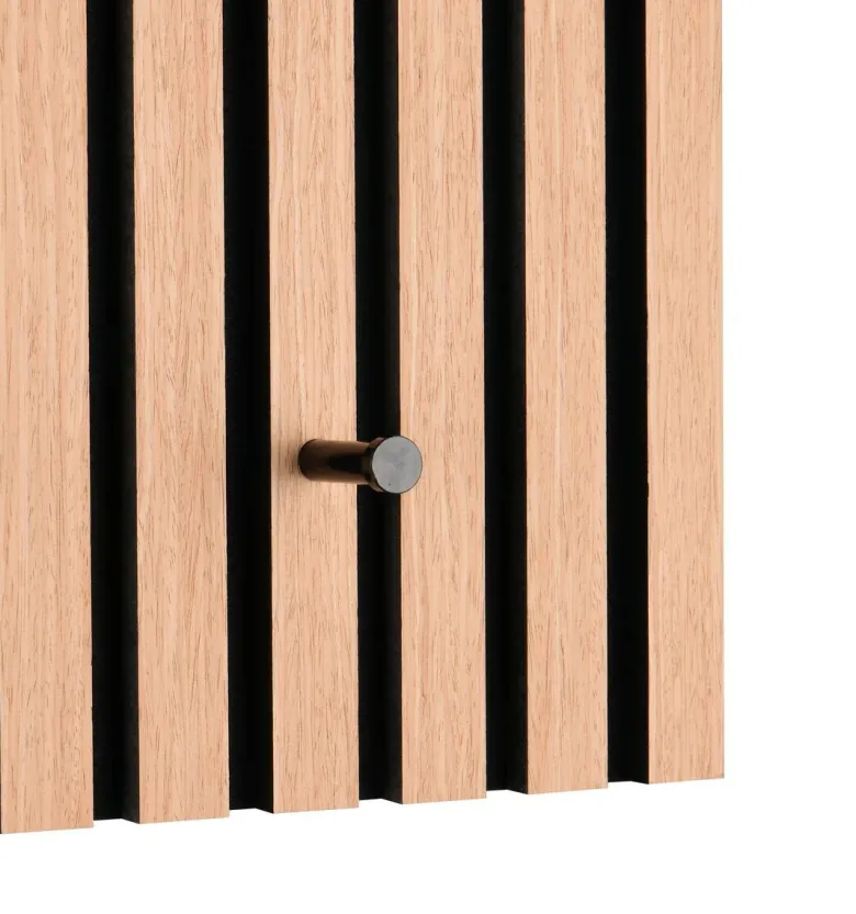 Wandgarderobe Grace Eiche schwarz B/H/T: ca. 60x30x7 cm