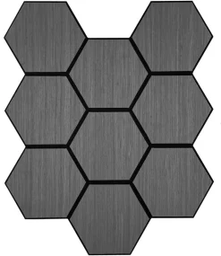 Wandpaneel grau B/H: ca. 55x65 cm