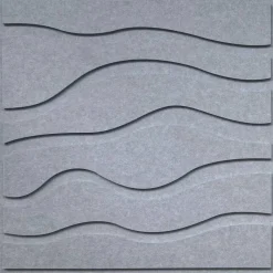 Wandpaneel grau B/H: ca. 64x64 cm