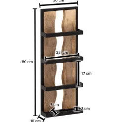 Wandregal B/H/T: ca. 30x80x10 cm