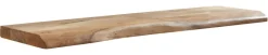 Wandregal braun Holz B/H/T: ca. 100x4x26 cm