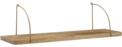 Wandregal braun Holz B/H/T: ca. 80x25x22 cm